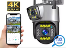 Câmera Externa Duas lente 5G com super led