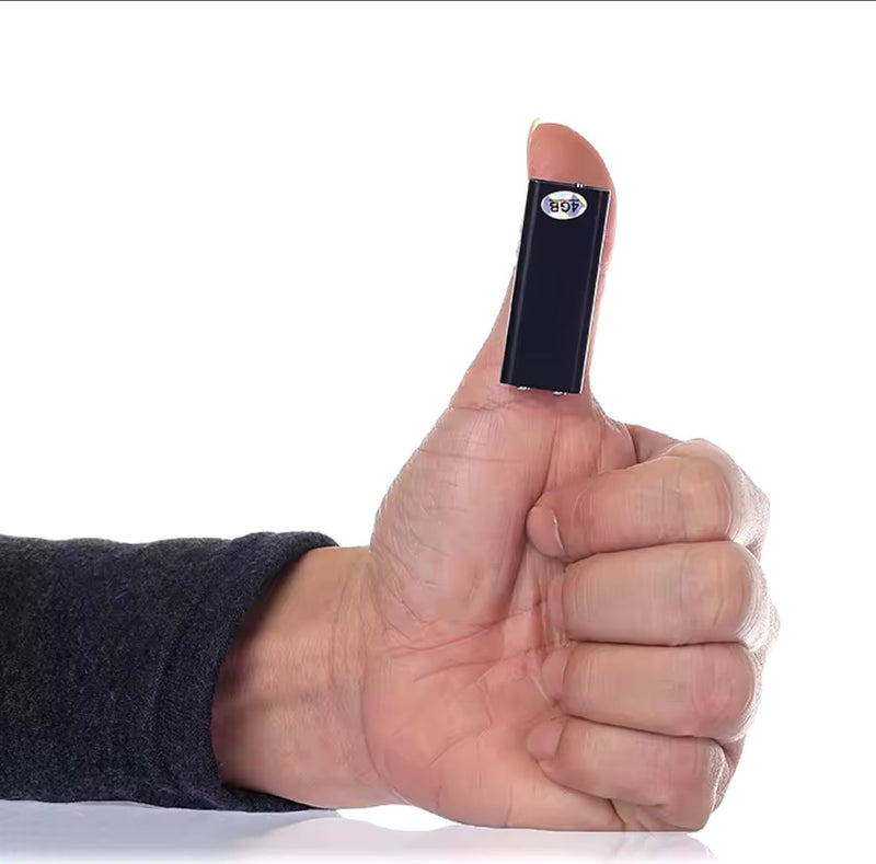 Mini gravador de voz com sensor de voz e bateria de 1 dia e meio.