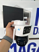 Câmera Externa com internet própria 4G Duas Imagens com Painel Solar