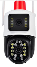 Câmera externa duas lentes, wifi, giroflex e com alarme.