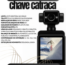 Câmera corporal com super lente 180 graus.