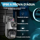 Camera externa 3 lentes com zoom de 8x.